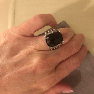 David Yurman Black Onyx Wheaton Ring Size 5.5